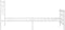 vidaXL - Bedframe - met - hoofd- - en - voeteneinde - metaal - wit - 80x200 - cm