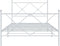 vidaXL - Bedframe - met - hoofd- - en - voeteneinde - metaal - wit - 100x190 - cm