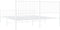 vidaXL - Bedframe - met - hoofd- - en - voeteneinde - metaal - wit - 193x203 - cm
