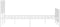 vidaXL - Bedframe - met - hoofd- - en - voeteneinde - metaal - wit - 140x190 - cm