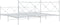 vidaXL - Bedframe - met - hoofd- - en - voeteneinde - metaal - wit - 200x200 - cm