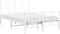 vidaXL - Bedframe - met - hoofd- - en - voeteneinde - metaal - wit - 120x200 - cm