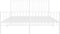 vidaXL - Bedframe - met - hoofd- - en - voeteneinde - metaal - wit - 160x200 - cm