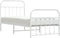 vidaXL - Bedframe - met - hoofd- - en - voeteneinde - metaal - wit - 90x200 - cm