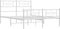 vidaXL - Bedframe - met - hoofd- - en - voeteneinde - metaal - wit - 120x200 - cm
