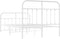 vidaXL - Bedframe - met - hoofd- - en - voeteneinde - metaal - wit - 120x200 - cm