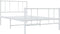 vidaXL - Bedframe - met - hoofd- - en - voeteneinde - metaal - wit - 75x190 - cm
