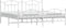 vidaXL - Bedframe - met - hoofd- - en - voeteneinde - metaal - wit - 193x203 - cm