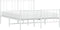 vidaXL - Bedframe - met - hoofd- - en - voeteneinde - metaal - wit - 120 - x - 190 - cm