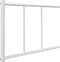 vidaXL - Bedframe - met - hoofd- - en - voeteneinde - metaal - wit - 100x190 - cm