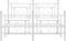 vidaXL - Bedframe - met - hoofd- - en - voeteneinde - metaal - wit - 135x190 - cm