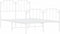 vidaXL - Bedframe - met - hoofd- - en - voeteneinde metaal - wit - 120x190 - cm
