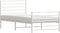vidaXL - Bedframe - met - hoofd- - en - voeteneinde - metaal - wit - 90x200 - cm