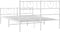 vidaXL - Bedframe - met - hoofd- - en - voeteneinde - metaal - wit - 140x200 - cm