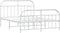 vidaXL - Bedframe - met - hoofd- - en - voeteneinde - metaal - wit - 160x200 - cm