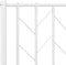 vidaXL - Bedframe - met - hoofd- - en - voeteneinde metaal - wit - 90x200 - cm