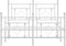 vidaXL - Bedframe - met - hoofd- - en - voeteneinde - metaal - wit - 120x200 - cm