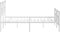 vidaXL - Bedframe - met - hoofd- - en - voeteneinde - metaal - wit - 135x190 - cm
