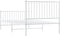 vidaXL - Bedframe - met - hoofd- - en - voeteneinde - metaal - wit - 100x190 - cm