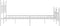 vidaXL - Bedframe - met - hoofd- - en - voeteneinde - metaal - wit - 160x200 - cm