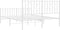 vidaXL - Bedframe - met - hoofd- - en - voeteneinde metaal - wit - 135x190 - cm