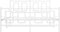 vidaXL - Bedframe - met - hoofd- - en - voeteneinde - metaal - wit - 140x200 - cm