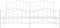 vidaXL - Bedframe - met - hoofd- - en - voeteneinde metaal - wit - 193x203 - cm
