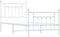 vidaXL - Bedframe - met - hoofd- - en - voeteneinde - metaal - wit - 90x190 - cm