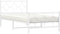 vidaXL - Bedframe - met - hoofd- - en - voeteneinde - metaal - wit - 100x200 - cm