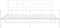 vidaXL - Bedframe - met - hoofd- - en - voeteneinde - metaal - wit - 193x203 - cm
