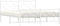 vidaXL - Bedframe - met - hoofd- - en - voeteneinde - metaal - wit - 150x200 - cm