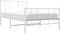 vidaXL - Bedframe - met - hoofd- - en - voeteneinde - metaal - wit - 90x200 - cm