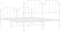 vidaXL - Bedframe - met - hoofd- - en - voeteneinde metaal - wit - 140x200 - cm
