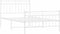 vidaXL - Bedframe - met - hoofd- - en - voeteneinde - metaal - wit - 100x200 - cm
