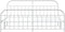 vidaXL - Bedframe - met - hoofd- - en - voeteneinde - metaal - wit - 193x203 - cm