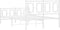 vidaXL - Bedframe - met - hoofd- - en - voeteneinde - metaal - wit - 120 - x - 190 - cm