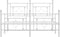 vidaXL - Bedframe - met - hoofd- - en - voeteneinde - metaal - wit - 140x190 - cm