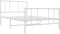 vidaXL - Bedframe - met - hoofd- - en - voeteneinde - metaal - wit - 90x190 - cm
