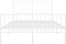 vidaXL - Bedframe - met - hoofd- - en - voeteneinde - metaal - wit - 120 - x - 190 - cm