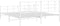 vidaXL - Bedframe - met - hoofd- - en - voeteneinde - metaal - wit - 183x213 - cm
