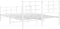 vidaXL - Bedframe - met - hoofd- - en - voeteneinde - metaal - wit - 150x200 - cm