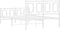 vidaXL - Bedframe - met - hoofd- - en - voeteneinde - metaal - wit - 120x200 - cm