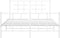 vidaXL - Bedframe - met - hoofd- - en - voeteneinde - metaal - wit - 140x200 - cm