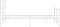 vidaXL - Bedframe - met - hoofd- - en - voeteneinde metaal - wit - 135x190 - cm
