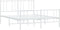 vidaXL - Bedframe - met - hoofd- - en - voeteneinde - metaal - wit - 120x200 - cm