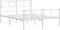 vidaXL - Bedframe - met - hoofd- - en - voeteneinde - metaal - wit - 120 - x - 190 - cm
