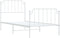 vidaXL - Bedframe - met - hoofd- - en - voeteneinde metaal - wit - 90x190 - cm