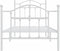 vidaXL - Bedframe - met - hoofd- - en - voeteneinde - metaal - wit - 90x190 - cm
