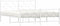 vidaXL - Bedframe - met - hoofd- - en - voeteneinde - metaal - wit - 160x200 - cm
