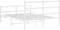 vidaXL - Bedframe - met - hoofd- - en - voeteneinde metaal - wit - 140x190 - cm